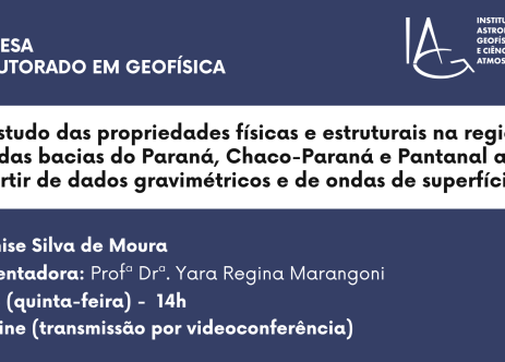 Doutorado em Geofísica - Denise Silva de Moura