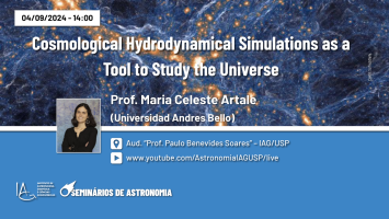 Seminário Astronomia 04.09.24 - Cosmological Hydrodynamical Simulations as a Tool to Study the Universe (Prof. Maria Celeste Artale)