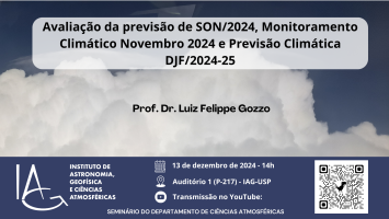 Seminário Ciências Atmosféricas Dezembro de 2024